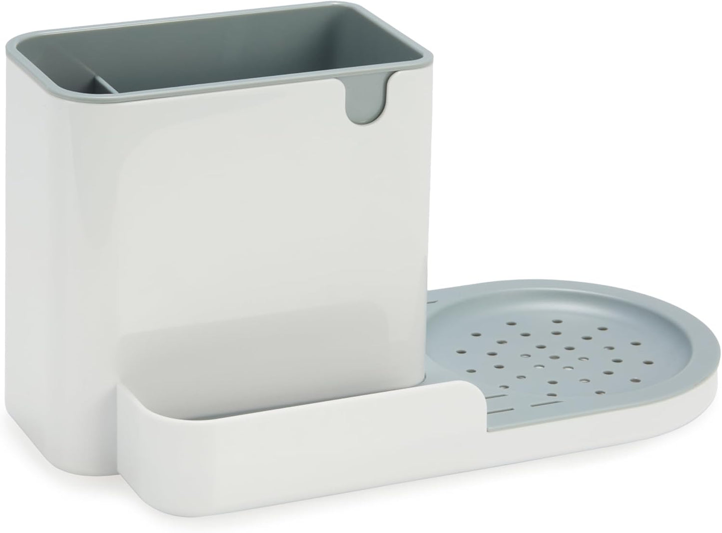 Amazon Basics Kitchen Sink Organizer/Sponge Holder, Large, White