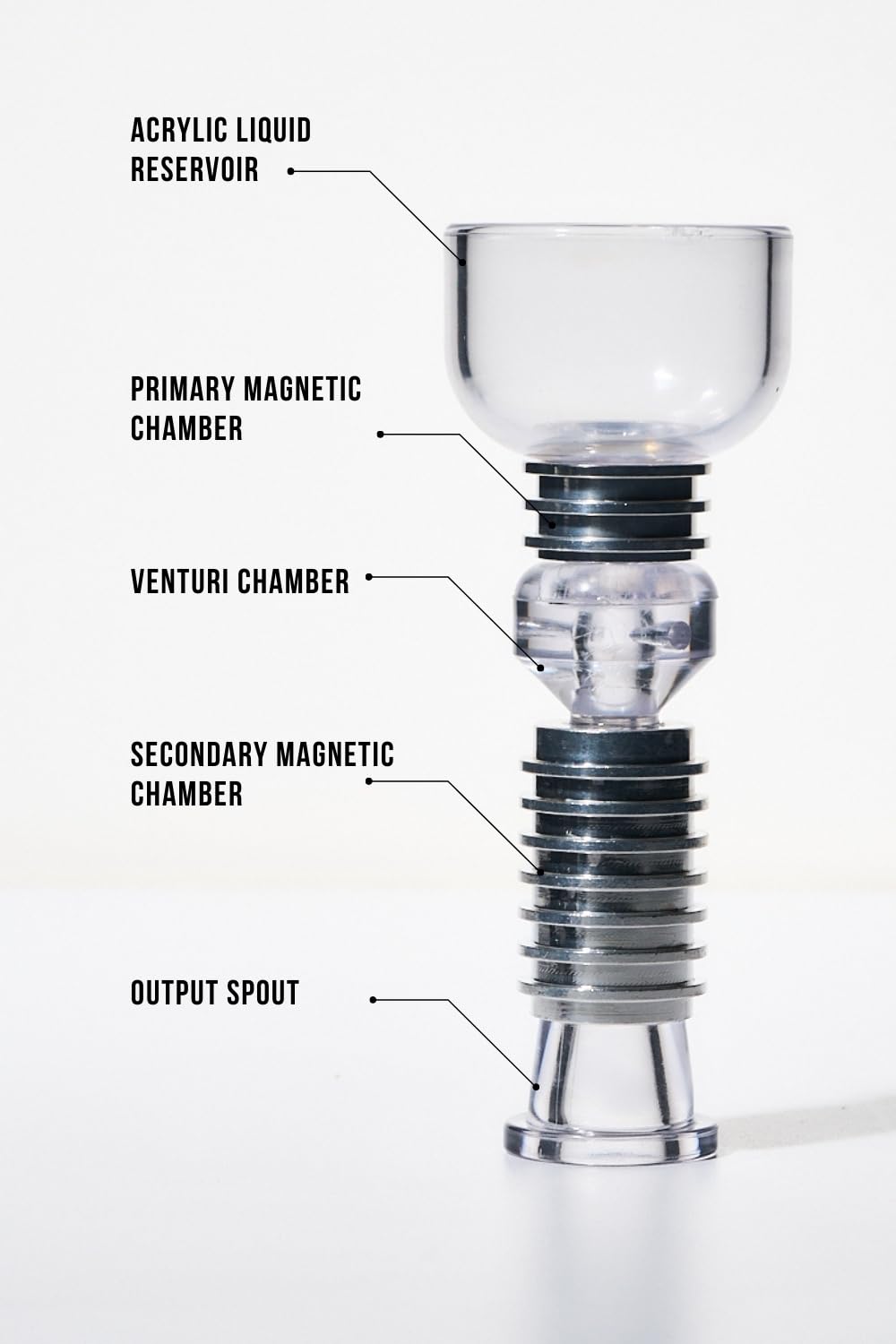 The Paz Magnetic Filtration Funnel - Stainless Steel Funnel for Smoother, Enhanced & Refined Drink Flavor - Premium Barware Essentials