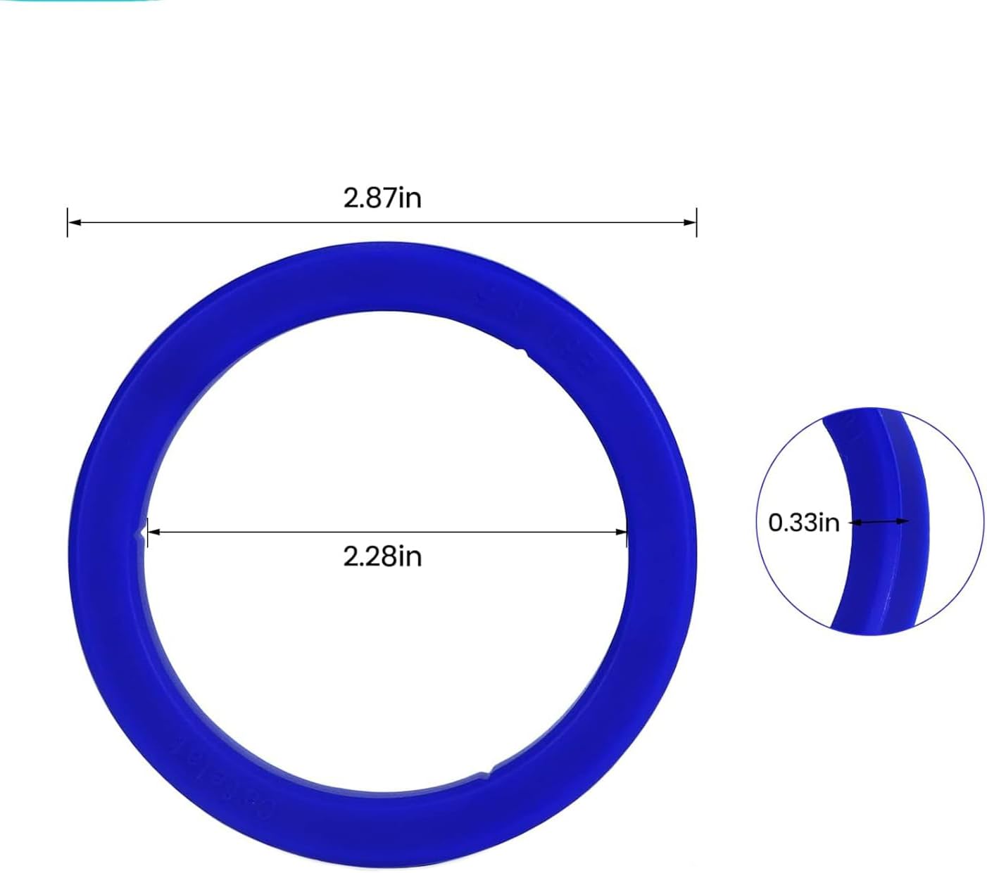 2 Pcs Coffee Machine Group Head Seal For Gaggia E61,Silicone Group Gasket 8.5 mm Group Head Kit For Gaggia E98 Coffee Machines,Blue