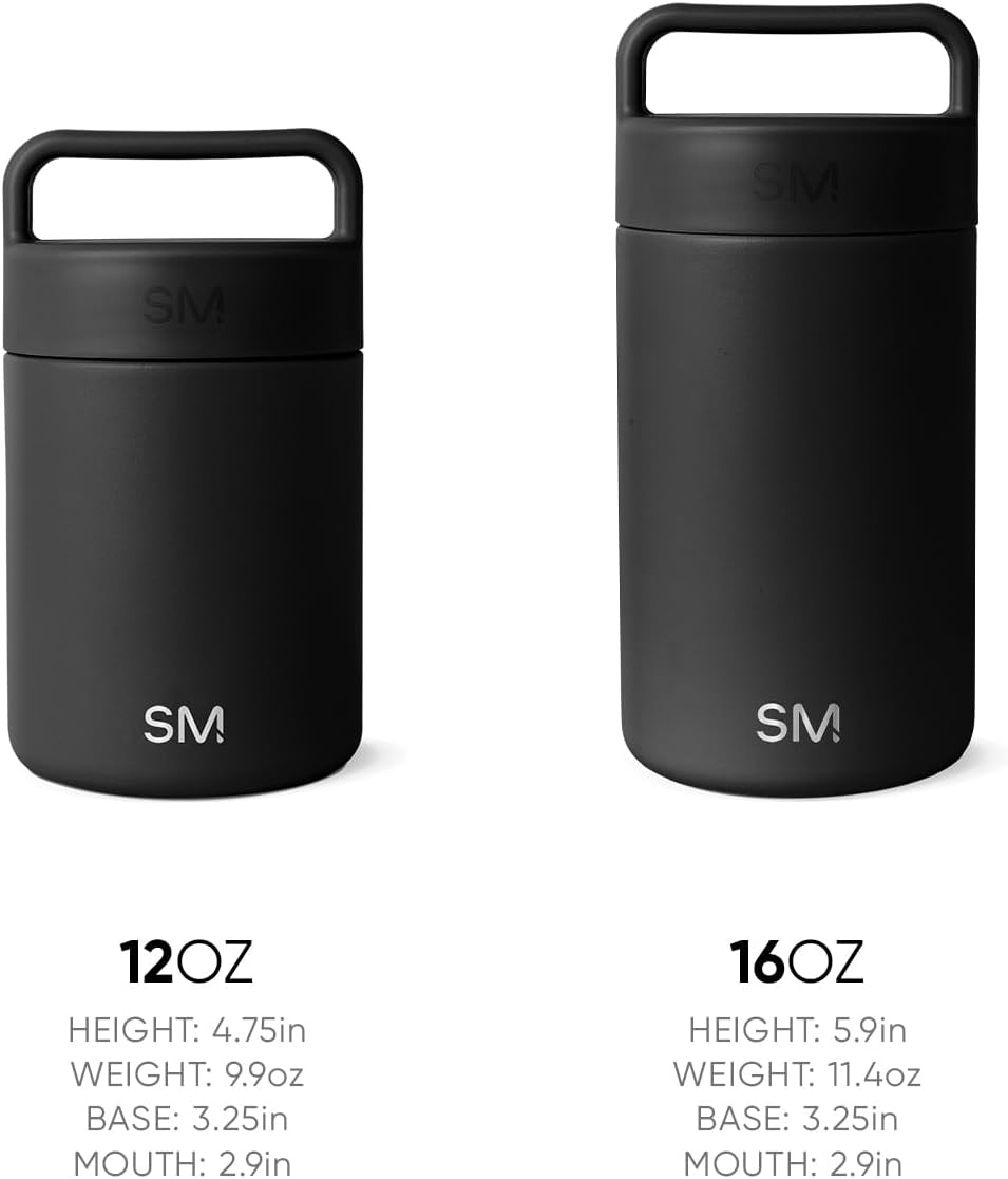 Simple Modern Food Jar for Hot Food | Reusable Stainless Steel Vacuum Insulated Leak Proof Lunch Storage for Smoothie Bowl, Soup, Oatmeal | Provision Collection | 12oz | Sorbet