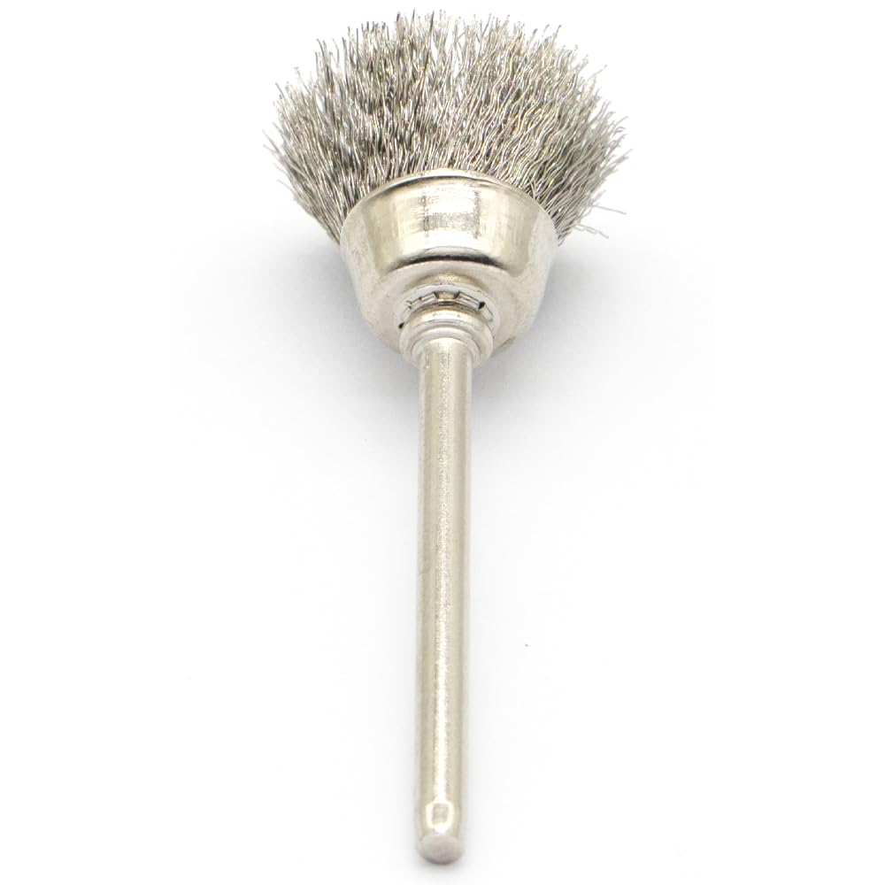 20PCS Wire Brushes - Metal Rust Removal, Polishing, Cleaning - 15mm Diameter, 3mm Shaft - Removes Burrs, Dust, and Oxide Layer - Handles Rough Surfaces - Designed for Industrial and DIY Enthusiasts