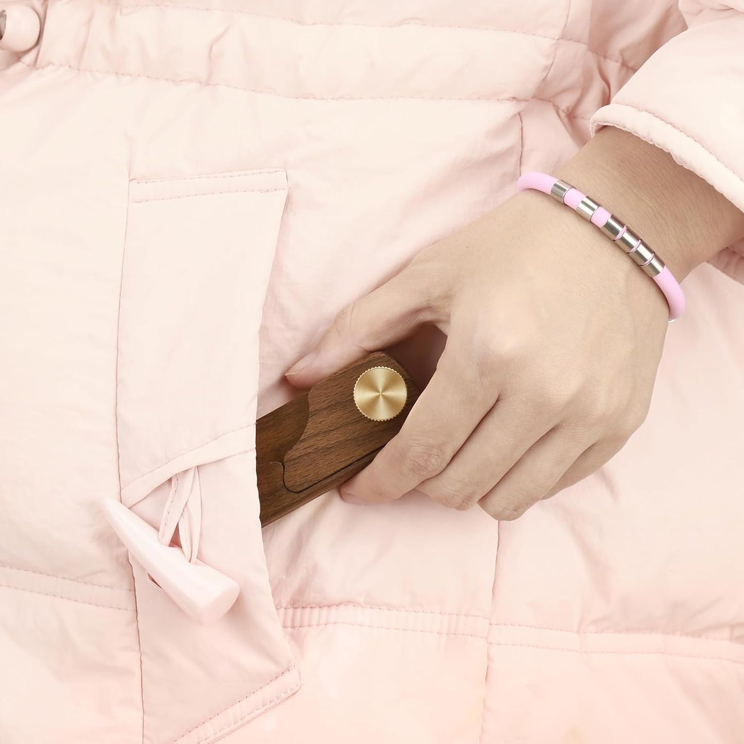 Magnetic Wooden Bread Lame Dough Scoring Tool,Hand Crafted Sourdough Lame Scoring Tool,Bread Scorer Tool for Homemade Bread Baking,Dough Scoring Bread Knife with 5 Razor Blades