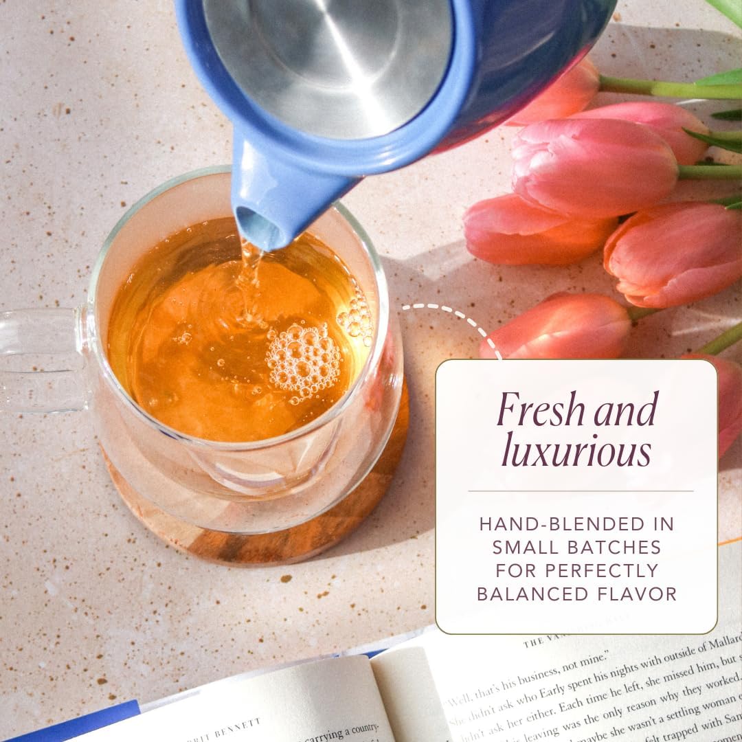 Pecan Black Loose Leaf Tea – Whole Leaf Blend with Pecan Essence and Cinnamon – Caffeinated – No Sweeteners or Artificial Flavors – 60 to 80 Cups – Small Batch USA – Plum Deluxe