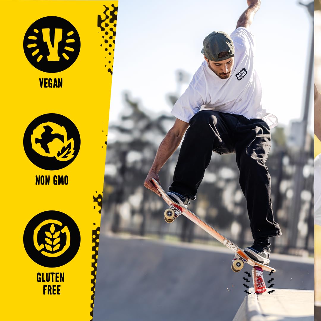 Drink Weird Organic Agua de Jamaica Hibiscus Black Tea – 16oz Cans, 160mg Organic Caffeine, Pack of 12 – Bold & Refreshing Energy Drink Alternative