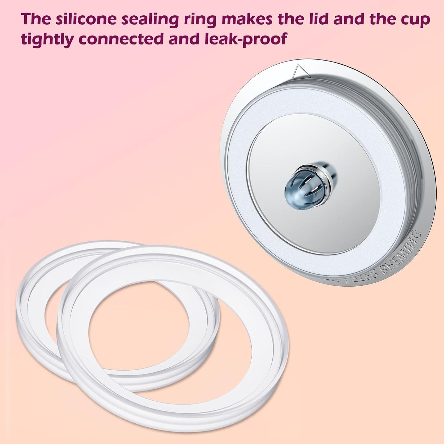 Reusable K Cups for K-eurig,Silicone Gaskets for Stainless Steel KCup Lid, Gasket Ring Replacement Silicone Seals (8 Pack)