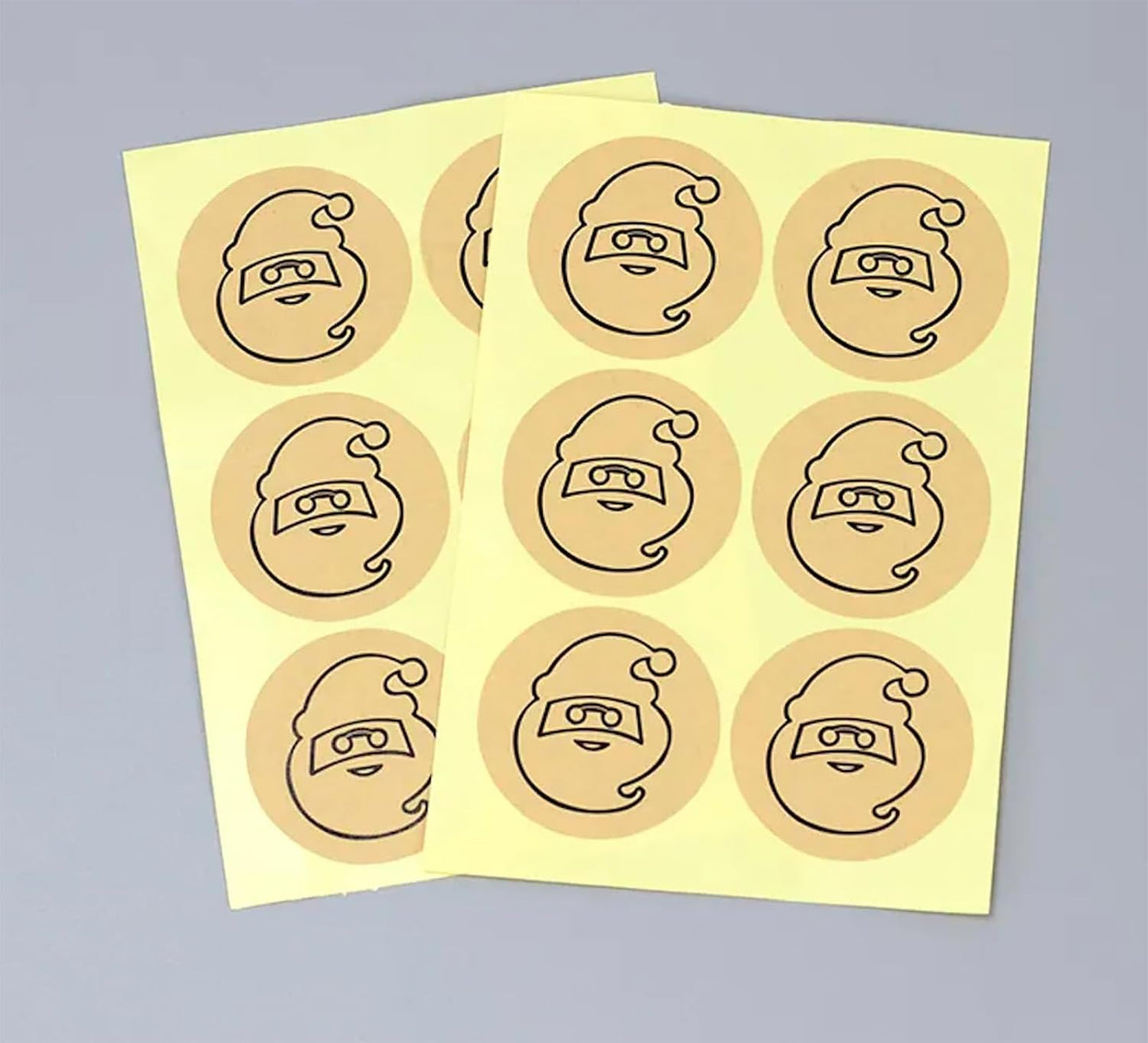 Custom Stickers Kraft Paper Labels Personalized Withe Text, Business Logo Customized Food Jars Labels Bakery Label Sticker Package Favor Canning Circle 100pcs (Style 8)