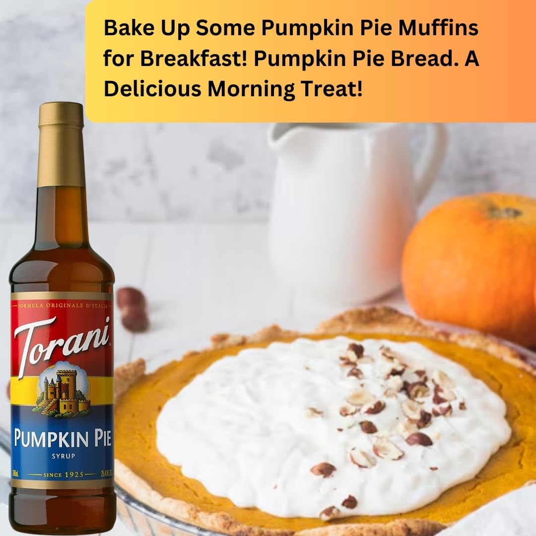 Jimoco® Syrup Pump Dispenser + Torani® Pumpkin pie Syrup, 25.4 oz - Coffee Syrup Pump & Flavoring Bundle