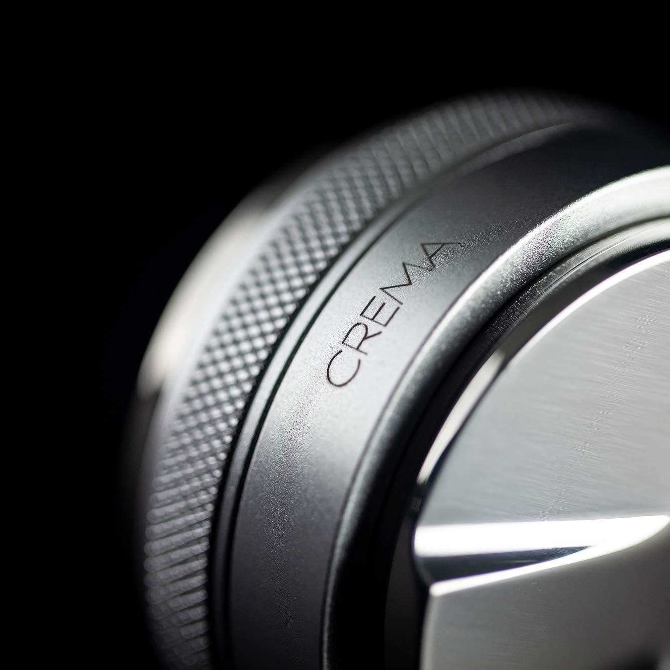 Crema Coffee Products 51mm Hand Tamper & Coffee Distributor|Compatible with Delonghi Dedica & La Specialista Portafilter|Double-Sided,Adjustable Depth Tool|Made with Durable 304 Stainless Steel|Silver