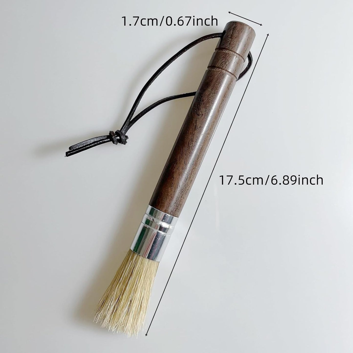 Coffee Grinder Cleaning Brush, Espresso Machine Brush Cleaner Tool with Wooden Handle and Natural Bristles for Barista Home Kitchen