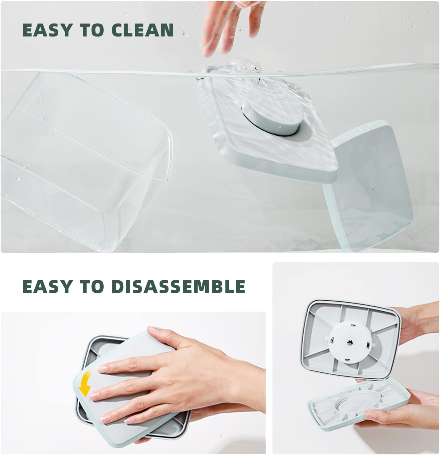 Pop Top Food Storage Containers, Leakproof Pantry Food Storage Containers, Kitchen Storage Containers with Lids Airtight 3-Piece - 3.5Qt/2.1Qt/1.3Qt