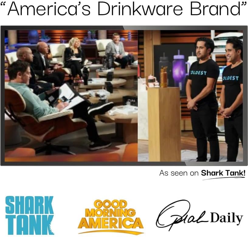 Coldest 40 oz Tumbler with Handle and Straw - 100% Leak Proof Insulated Tumbler with Lid and Straw (3 Lids) - Stainless Steel Tumblers for Women & Men - Cup Holder Friendly Base, 46 oz (Pink Checkers)