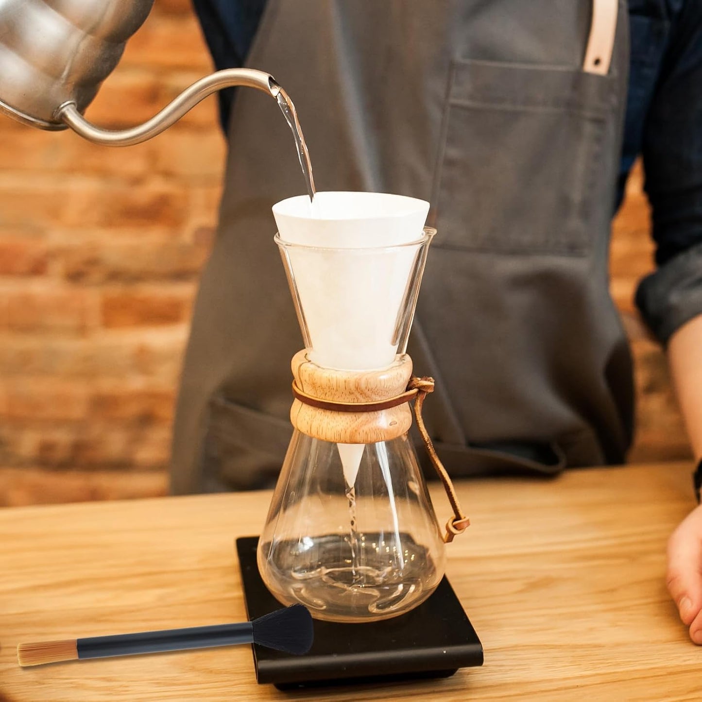 2 PCS Coffee Grinder Brush, Washable Grinder Cleaning Brushes/Plastic Barista Brush Head Espresso Machine Brushes for Barista Tools, Coffee Pot Cleaner, Kitchen Accessories