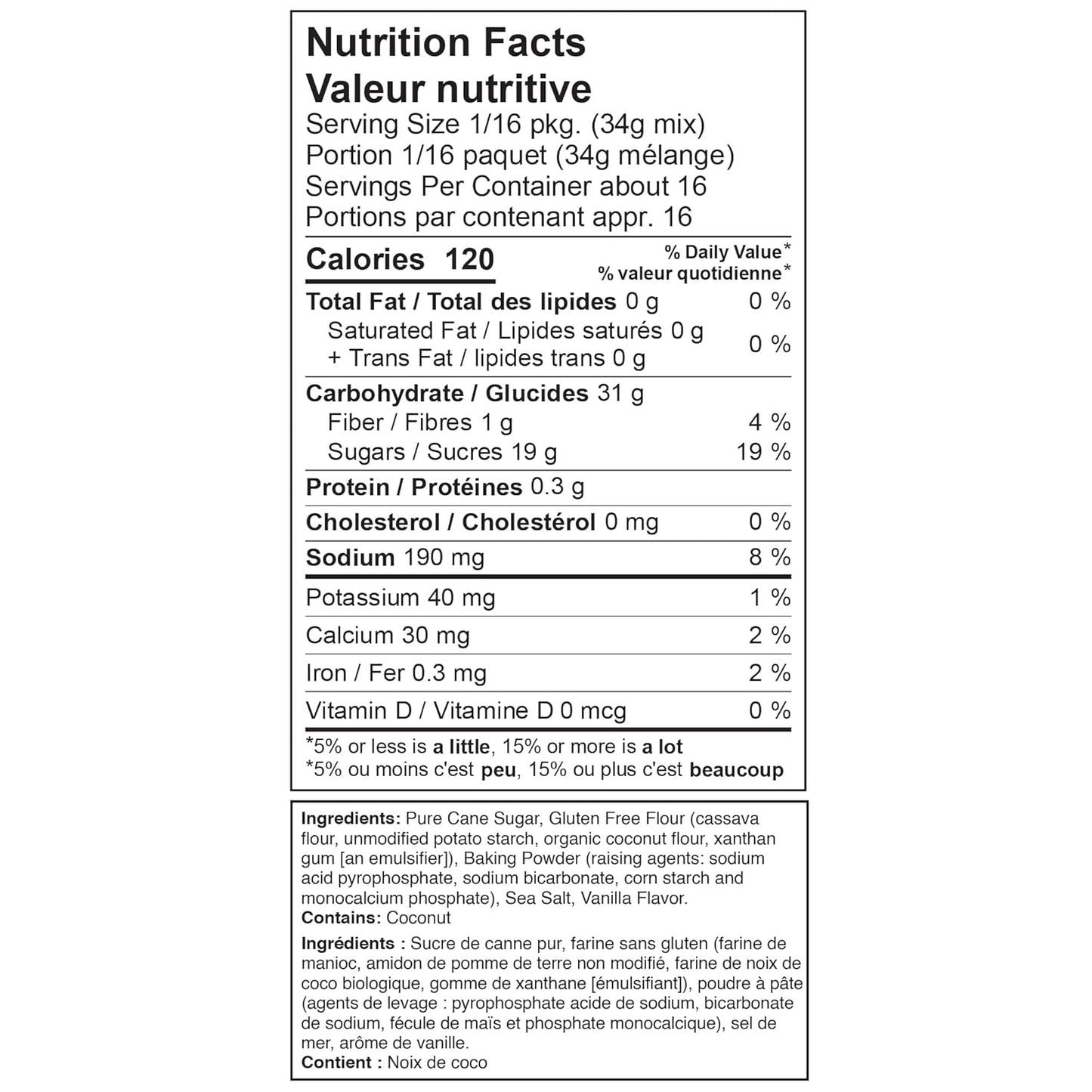 XO Baking Co. Gluten Free Vanilla Cake Gourmet Cake Mix; Non-GMO; Kosher; Rice Free; Soy Free; Dairy Free; Peanut Free; No Preservatives; No Artificial Flavors or Colors 19oz (Pack of 2)