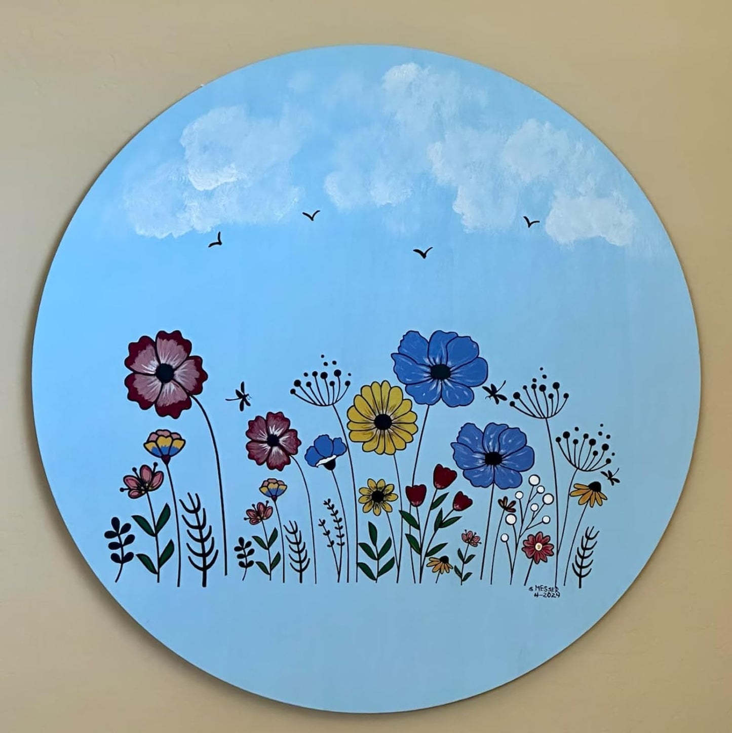 Flower Stencils for Painting Wildflower Stencils Reusable Floral Stencil for Crafts Wall Canvas Fabrics Furniture Card