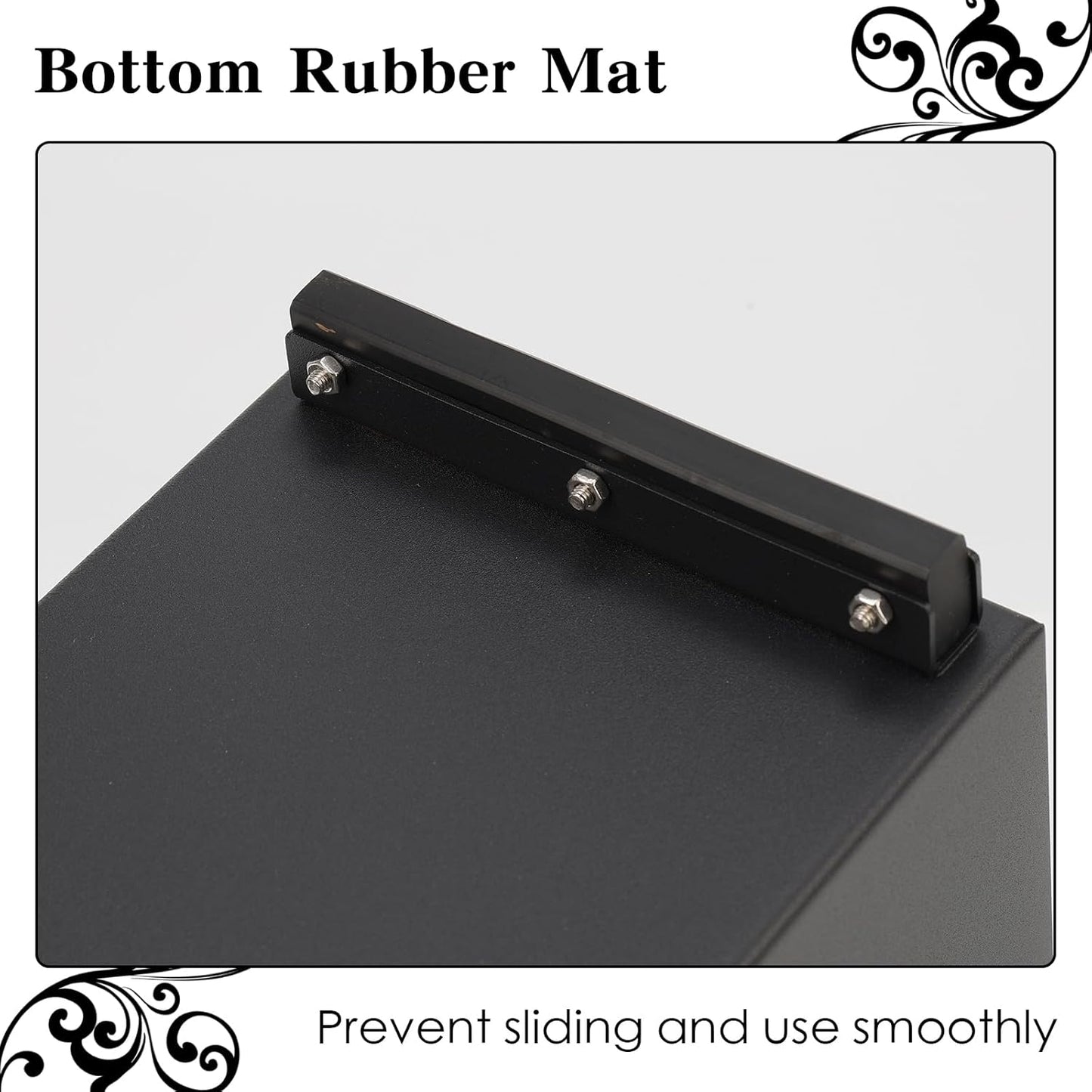 Espresso Knock Box, Stainless Steel Coffee Bag Container, With Steel Bracket And Noise Reducing Rubber Ring (Rectangle L-No base)