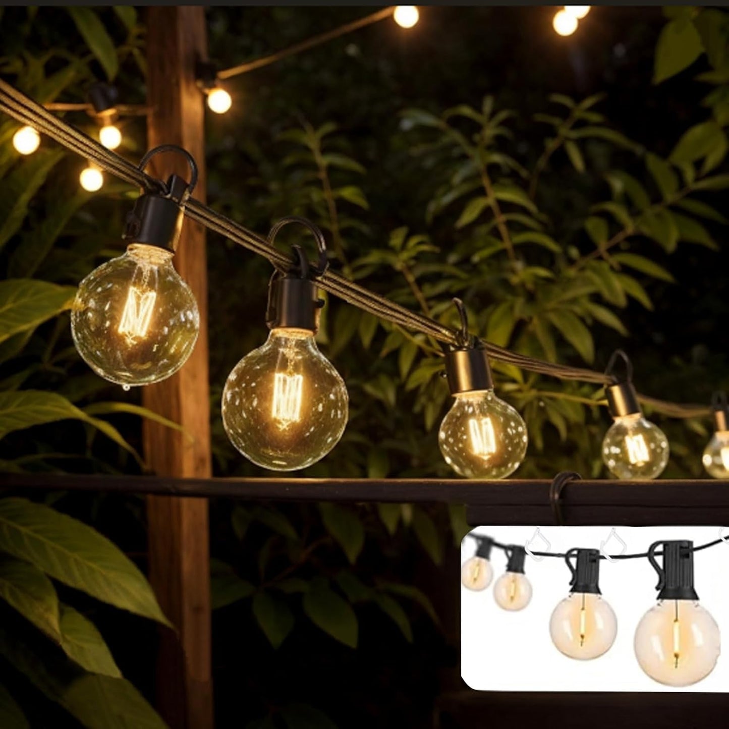 20PCS Eye Screw Hooks for Hanging Heavy Duty with Safety Buckle.Metal Ceiling Hooks for Hanging Plants,Cup,Wind Chime,Bird Feeders,String Lights at Indoor&Outdoor,2.36 Inch(No Drill Bit