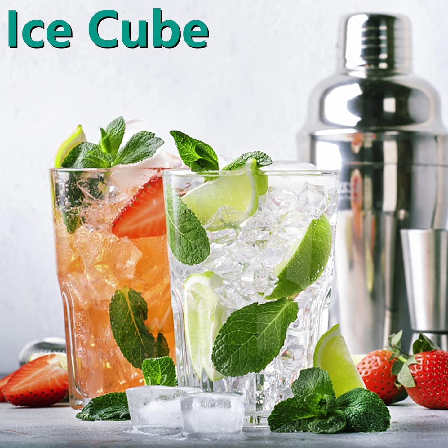 Sakolla Square Chocolate Mold, 40 Cavities Silicone Cube Mold for Chocolate, Candy, Caramel, Ice Cubes, Ganache, Gummy