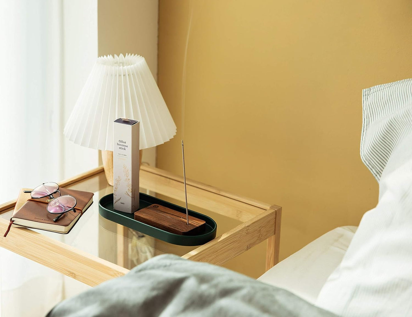 Lazy K Silicone Tray - Small Vanity Tray Organizer - Spoon Rest Holder - Multi-Purpose Modern Kitchen Sink, Bathroom, Counter Organizer (Forest Green)