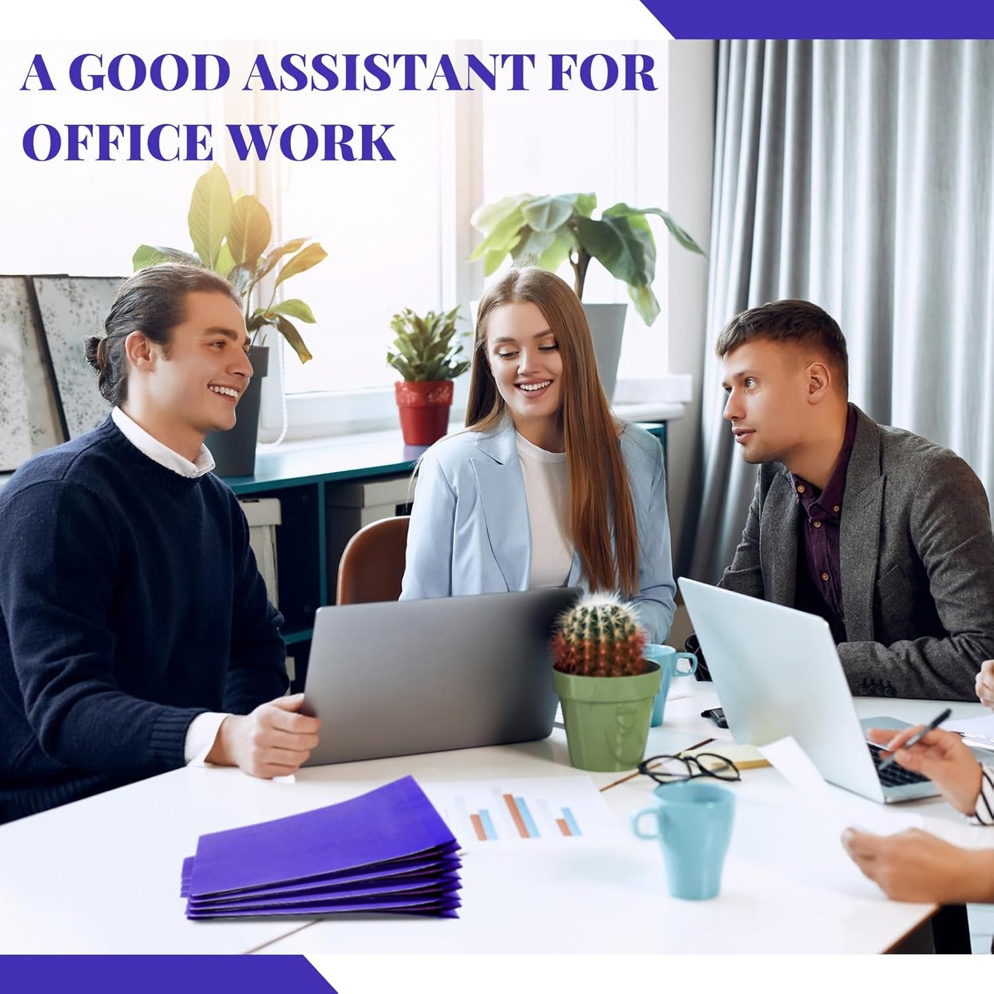 36 Pcs Classification Folders Letter Size, Back to School Supply for Teacher, Student, 1 Divider Pressboard File Folder Bulk with 2 Fasteners, 3.5 Inch Expanding File Organizer (Purple)