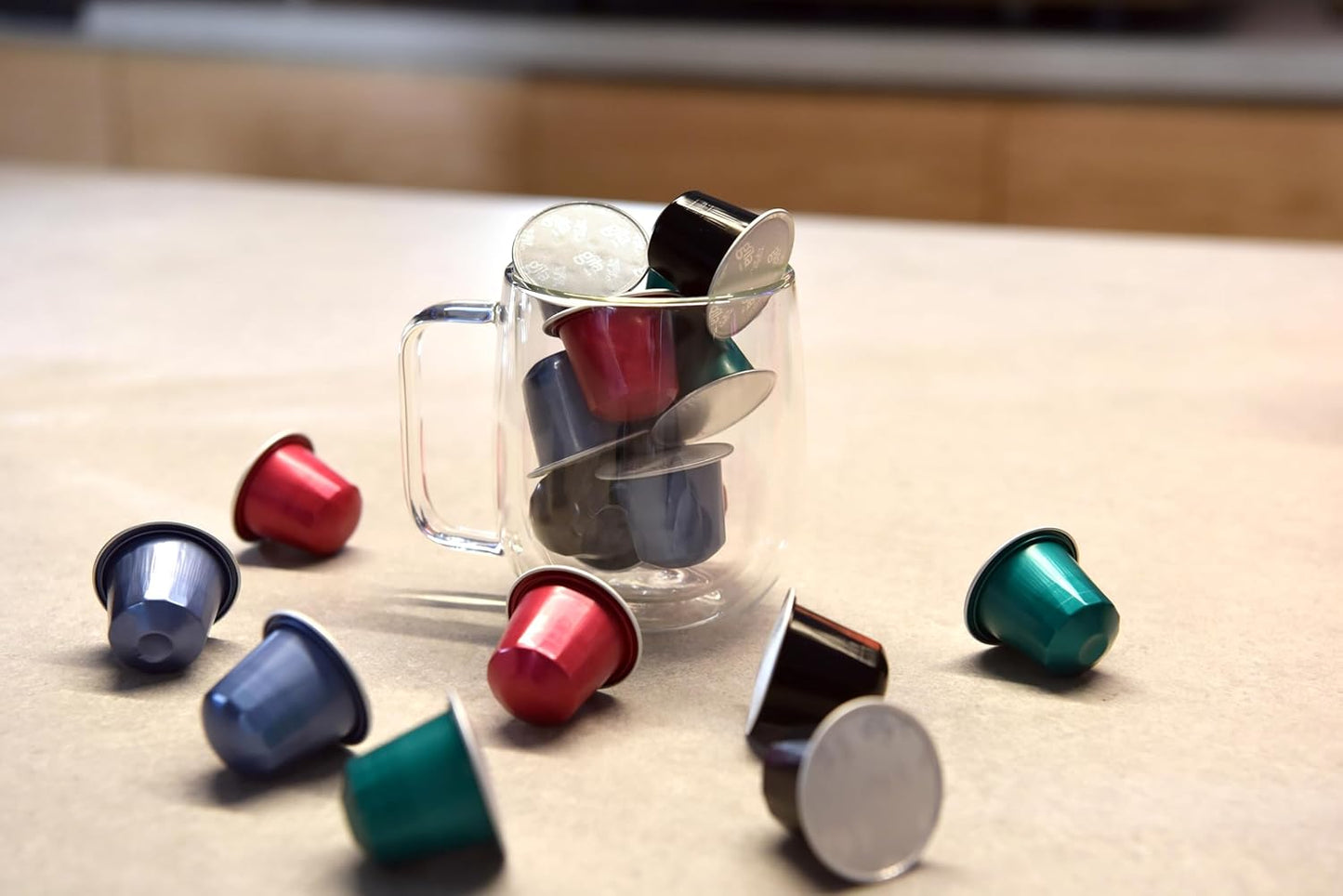 GILA Cafe Decaf aluminun coffee capsules compatible with Nespresso Original Machines Pack (6 pack x 10), 60 count