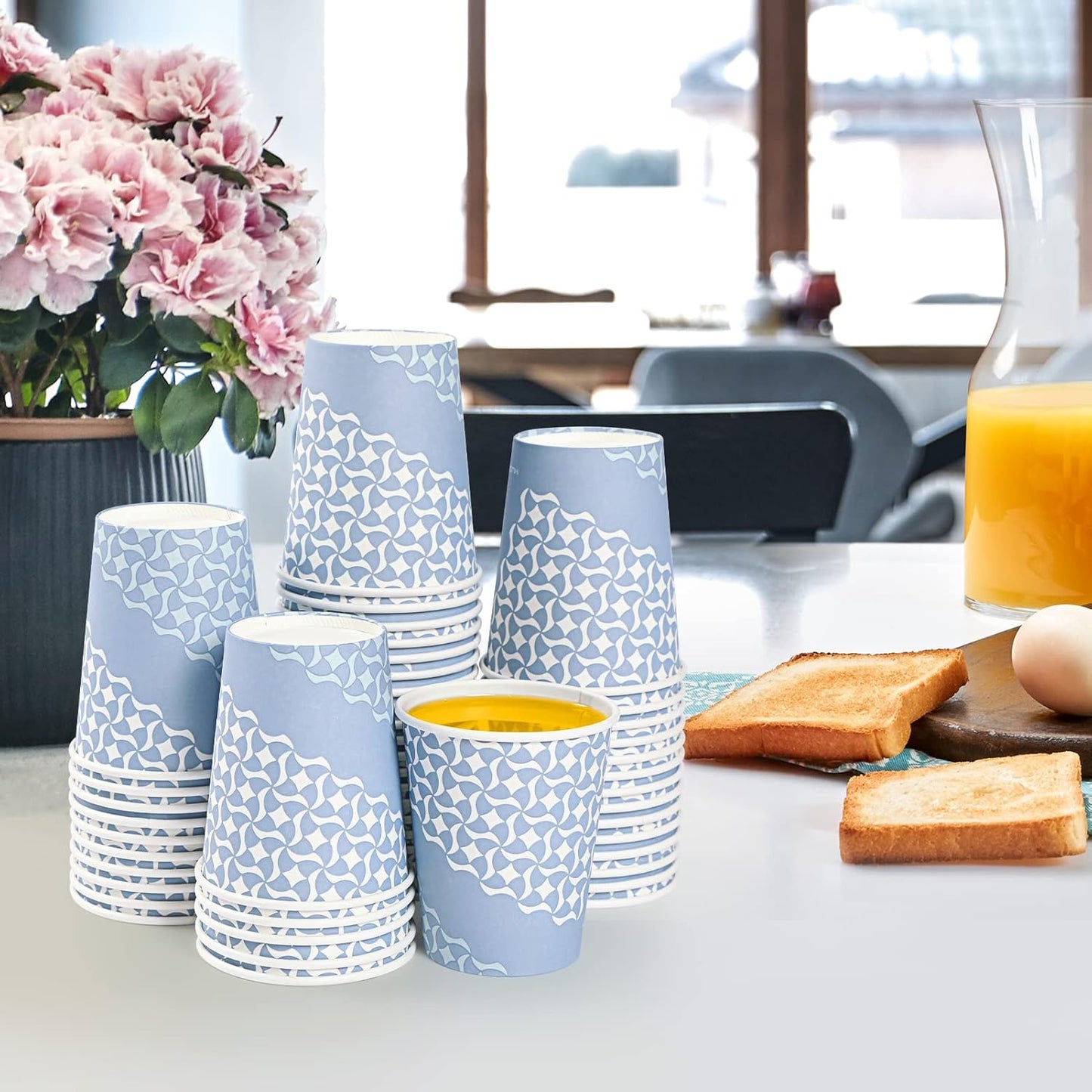 MUCHII Paper Coffee Cups 10 oz, 240 Count Disposable Coffee Paper Cup, Paper Drinking Cups for Hot/Cold Beverage