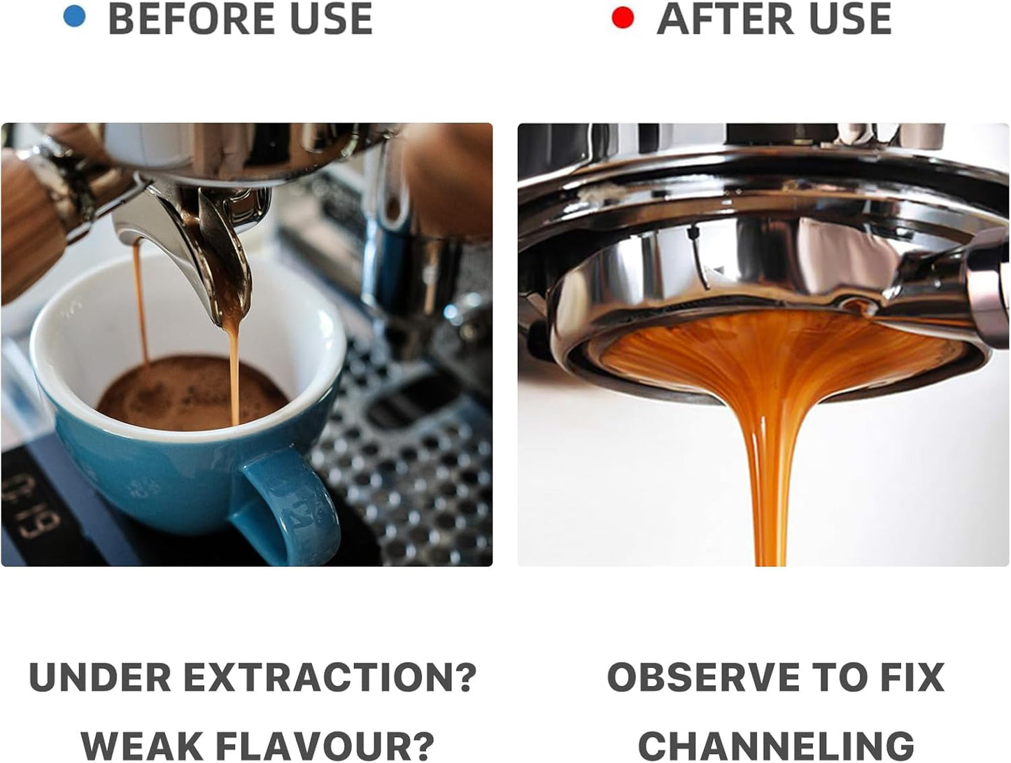 Bottomless Portafilter 54mm Compatible for Breville Barista Express, Pro, Touch, and Impress | Bonus Puck Screen | T Buckle Black Rosewood Handle