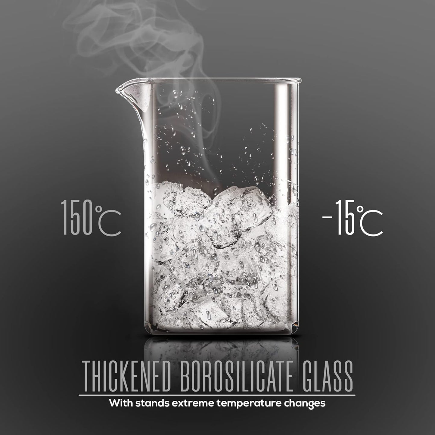 Utopia Kitchen 12 Ounce 0.35 Liter French Press Coffee Maker, Tea Maker, Travel Coffee Presses, Heat Resistant Thickened Borosilicate Coffee Pot for Camping Travel Gifts, White Pack of 1