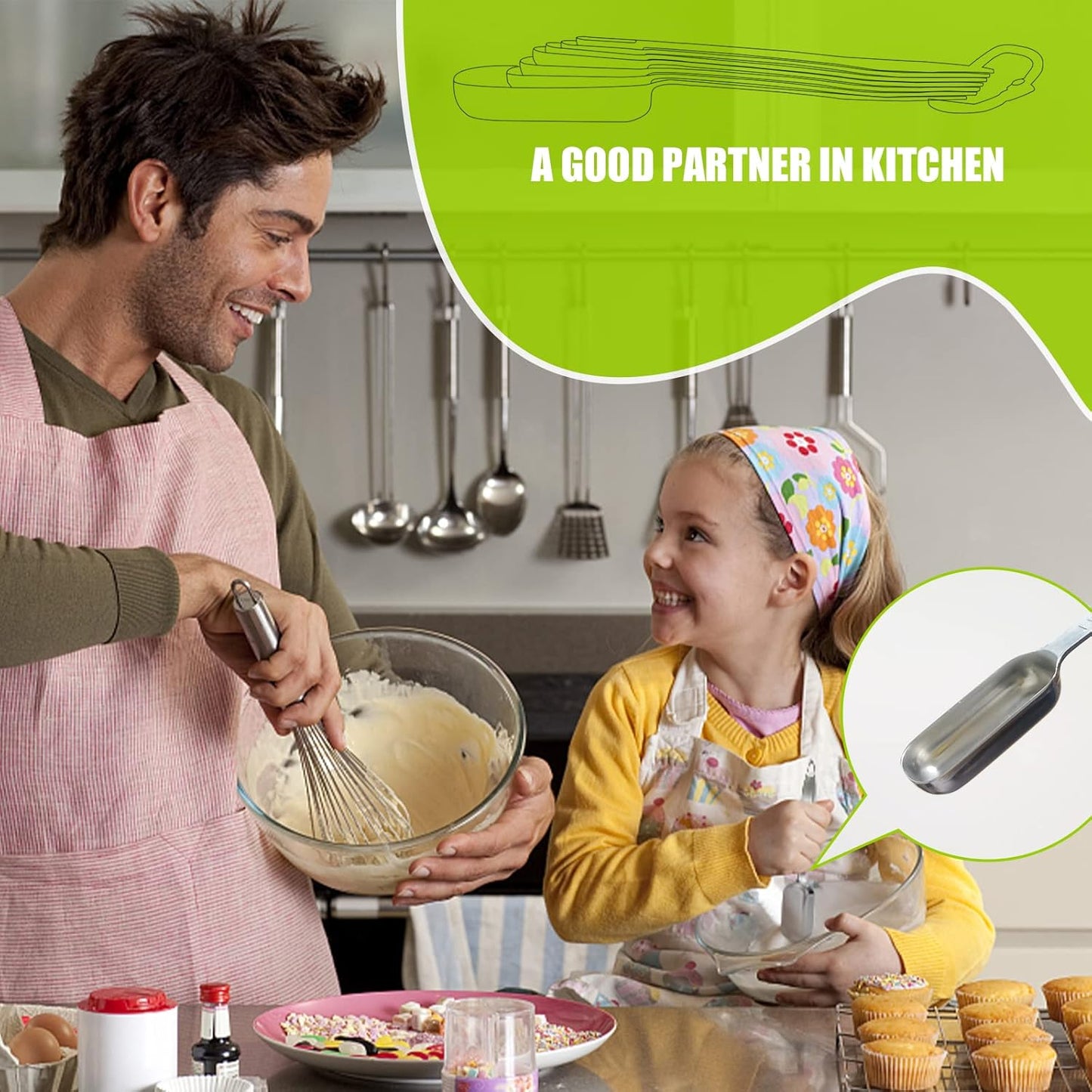 1PCS 2/3Tablespoon (2tsp, 10ml) Single Measuring Spoon, Individual Stainless Steel Long Handle Measure Teaspoon Only