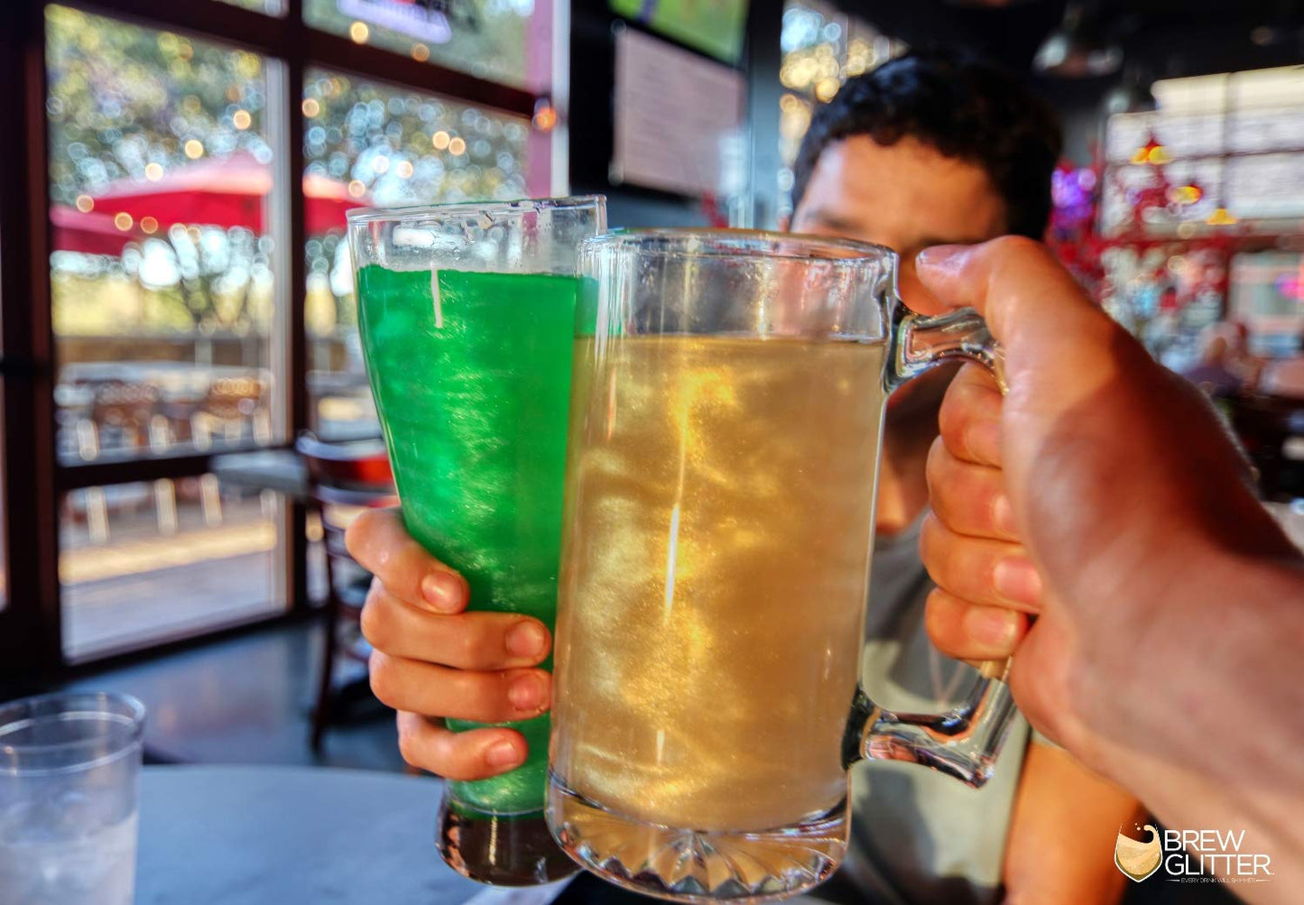 Brew Glitter - Dark Green (25g Spray Pump 1x Jar) | Edible Glitter for Drinks, Cocktails, Beer, Garnish & Beverages