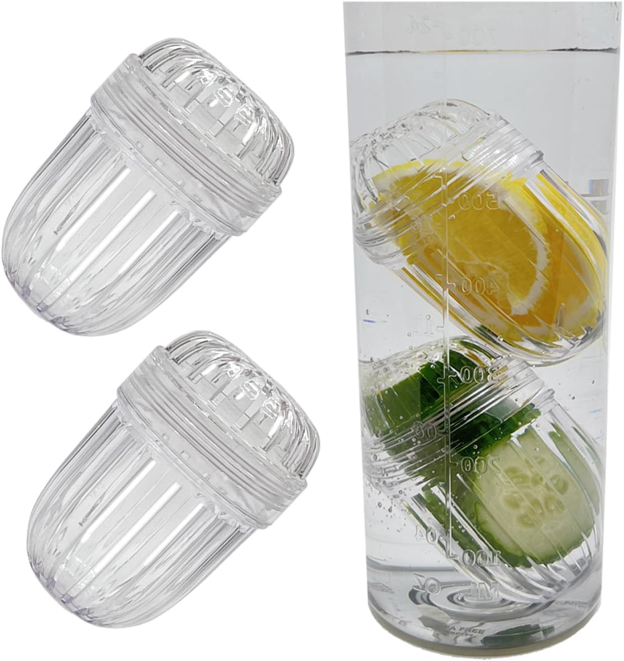 2PCS Fruit Infuser,Tea infuser for Wide Mouth Bottles.,Compatible with Stanley,Hydro Flask, Iron Flask, Takeya, ThermoFlask and similar