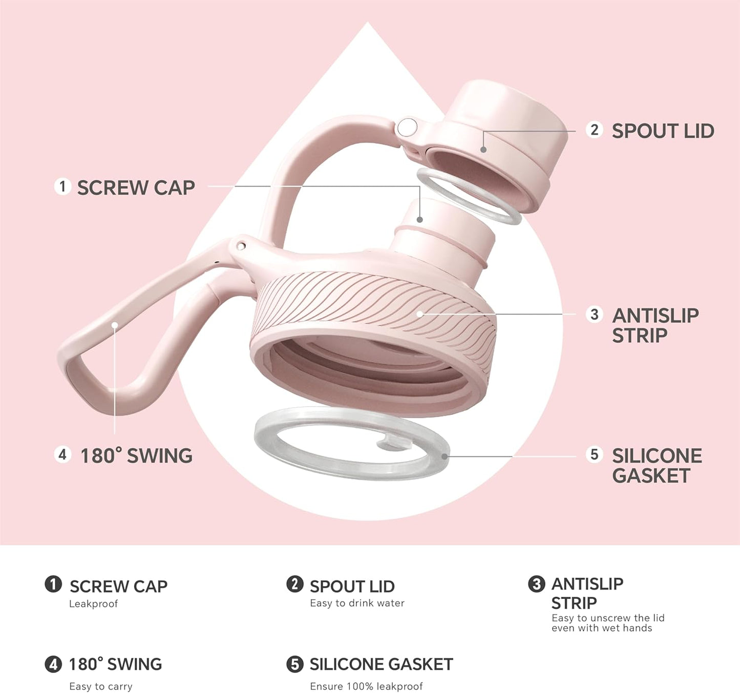 IDEUS Insulated Water Bottle 12oz, Stainless Steel Insulated Water Bottle For School, Insulated Bottles With Straws Leakproof, Vacuum Double Wall Water Bottles For Boys And Girls With 2 Lids, BPA Free