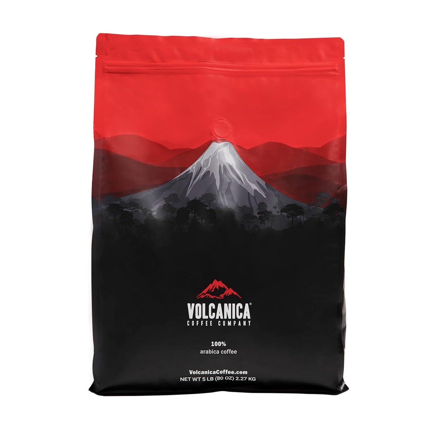 Volcanica Espresso Whole Beans Coffee, Dark Roast 100% Arabica, Espresso Roast, Bold Sweet Flavor, Fresh Roasted, Kosher, Vegan, Gluten-Free, 5 lbs