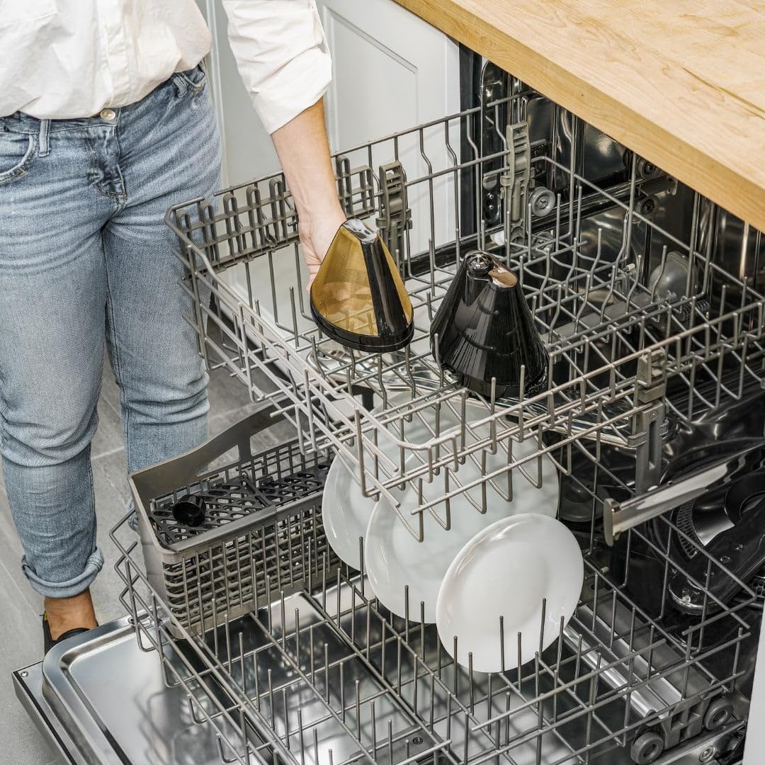 Beautiful Coffee Maker, 14-Cup, Touch Display, Programmable, 1200W, Stainless Steel, Keep Warm, 24h Timer dishwasher-safe (Porcini Taupe)