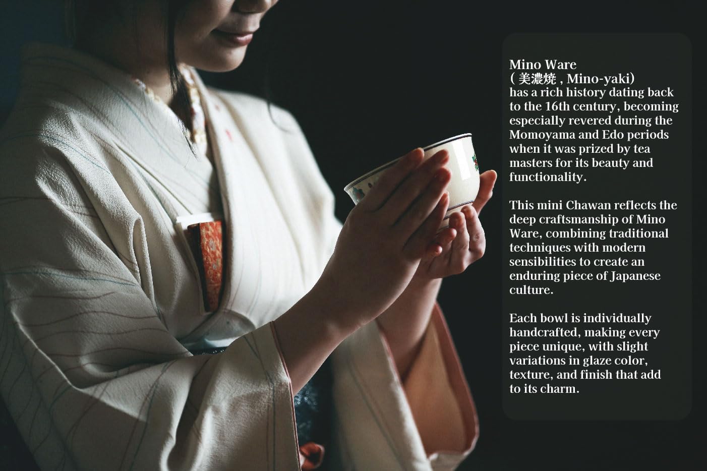 Japanese Traditional Handcrafted Mino Matcha Chawan Tea Bowl Cup Ceremony Tableware Pottery (Yuki Shino)