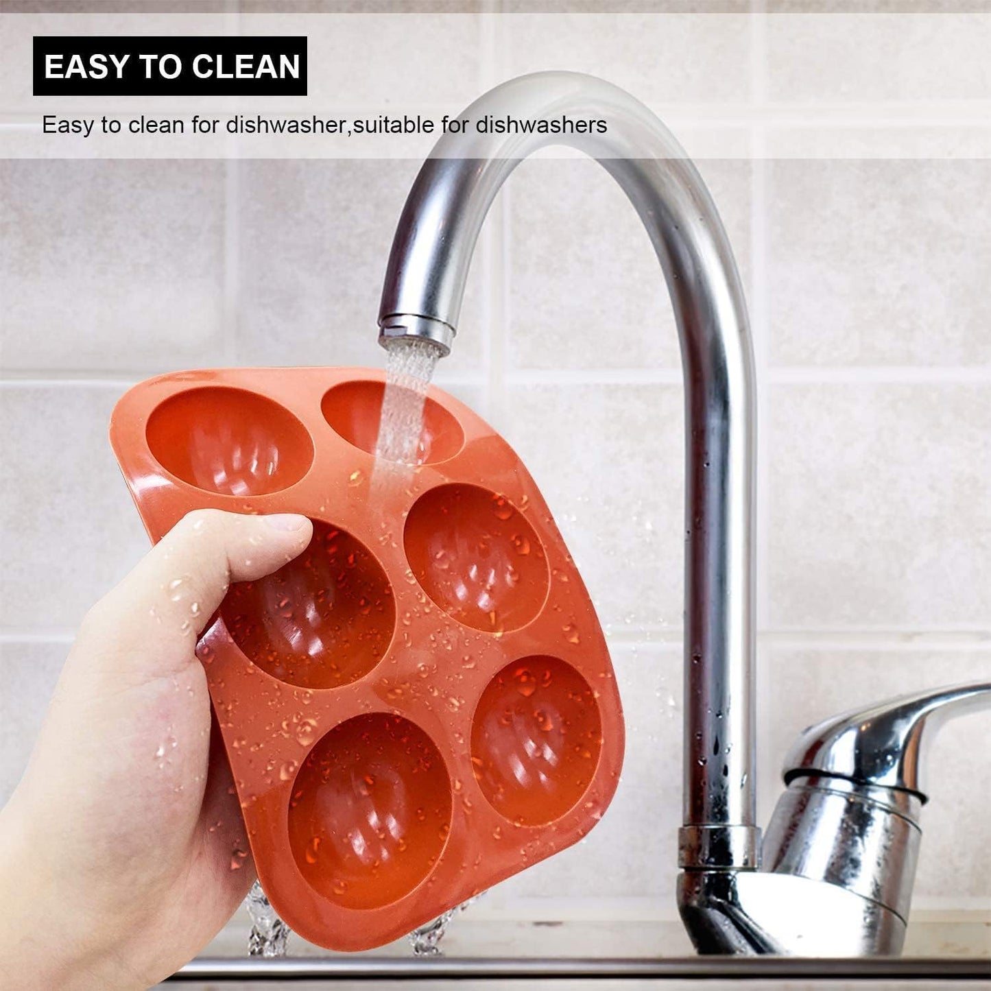 Silicone Hot Chocolate Bomb Mold Medium Semi Sphere Silicone Mold, 2 Packs Half Sphere Silicone Baking Molds for Making Chocolate, Cake, Jelly, Dome Mousse