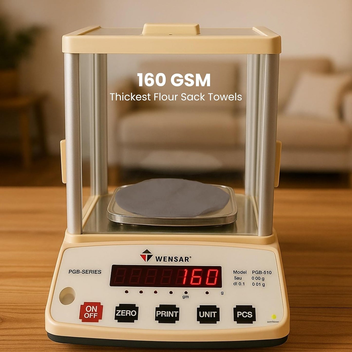 Flour Sack Dish Towels for Kitchen Set of 6 (28"x28") 100% Cotton Bread Dough Proofing Highly Absorbent Hand Towel, Thick Baking Cloth for Baguettes, Ciabatta, Pastry Reusable Tea Towels - Charcoal