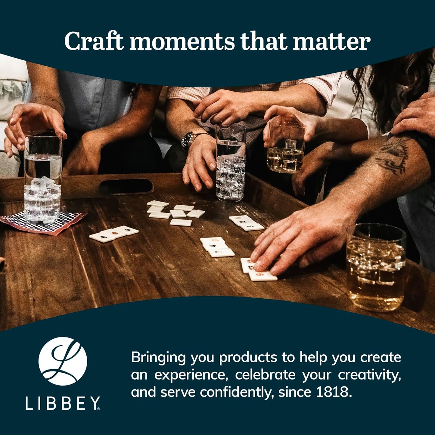 Libbey Pueblo Tumbler and Rocks Glass Set, Wavy and Groovy Drinking Glasses Set, Dishwasher Safe Glasses Drinking Set of 16 for Everyday Family Meals