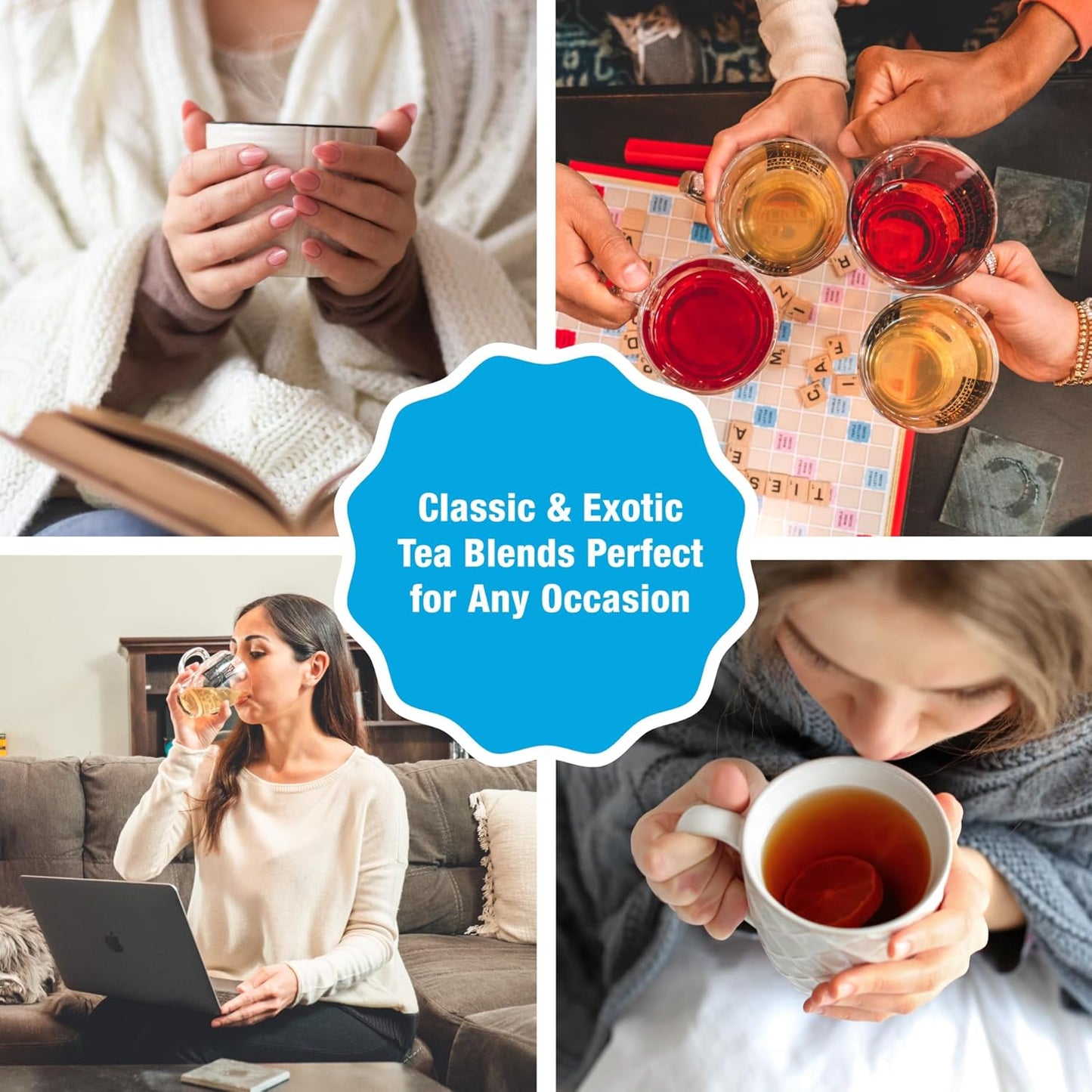 Tiesta Tea - Ginger Citrus Herbal Loose Leaf Tea, Lemon Ginger with Mint & Chamomile Blend, Caffeine-Free, Brew Hot or Iced, Makes Up to 200 Cups, Resealable Bulk Pouch, 12 Ounce