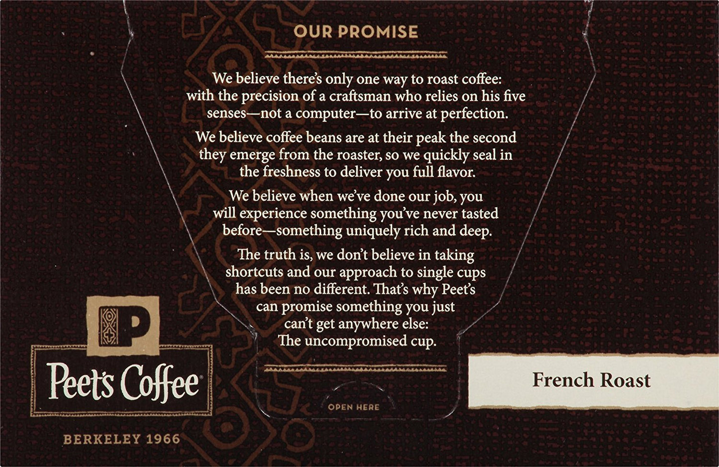 Peet’s Coffee French Roast K-Cup Coffee Pods for Keurig Brewers, Dark Roast,10 Count (Pack of 6)