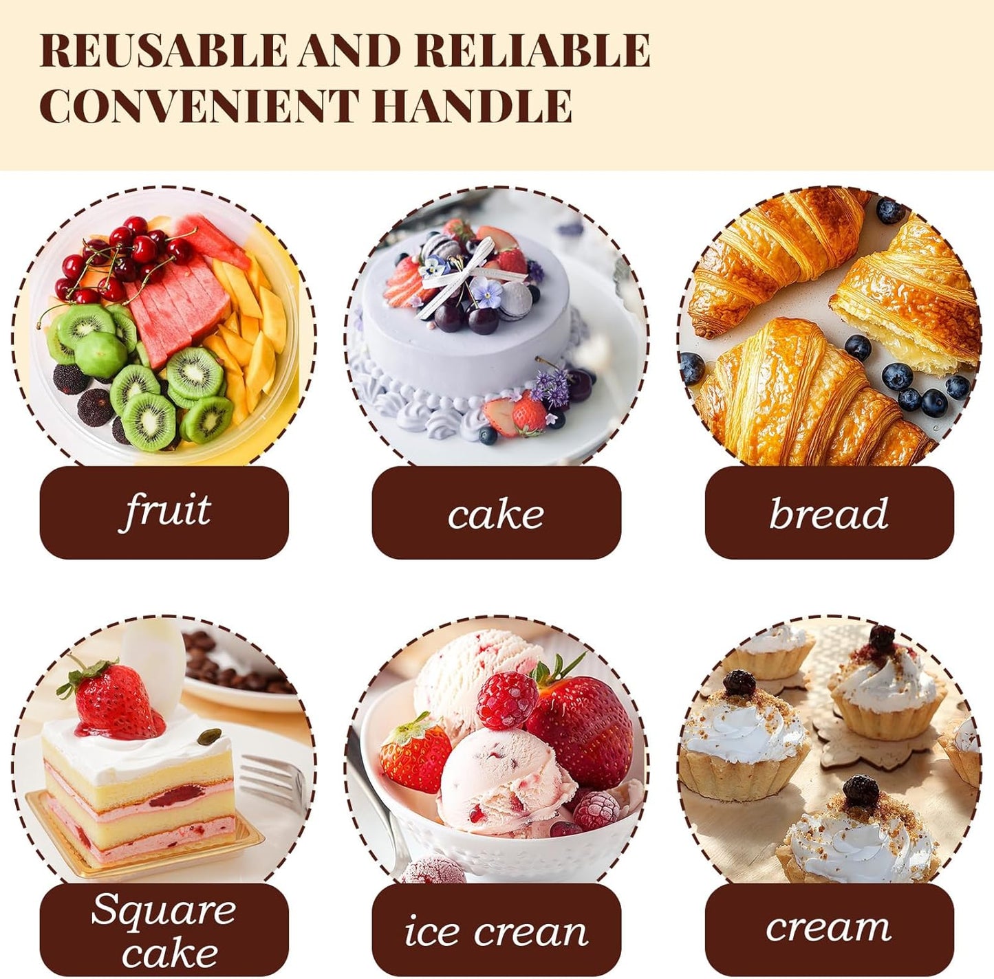 11 Inch Glass Cake Dome Cover for Cake Stand - Clear Cake Cover with Glass Dome Lid for Display & Protection, Suitable for Kitchen, Birthday, and Wedding Food Displays