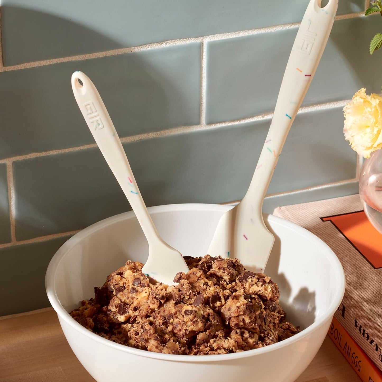 GIR: Get It Right Silicone Spatula for Cooking, Baking & Mixing - Heat-Resistant up to 425°F - Nonstick & Dishwasher Safe Cookware - BPA Free - Navy Silicone Kitchen Spatula