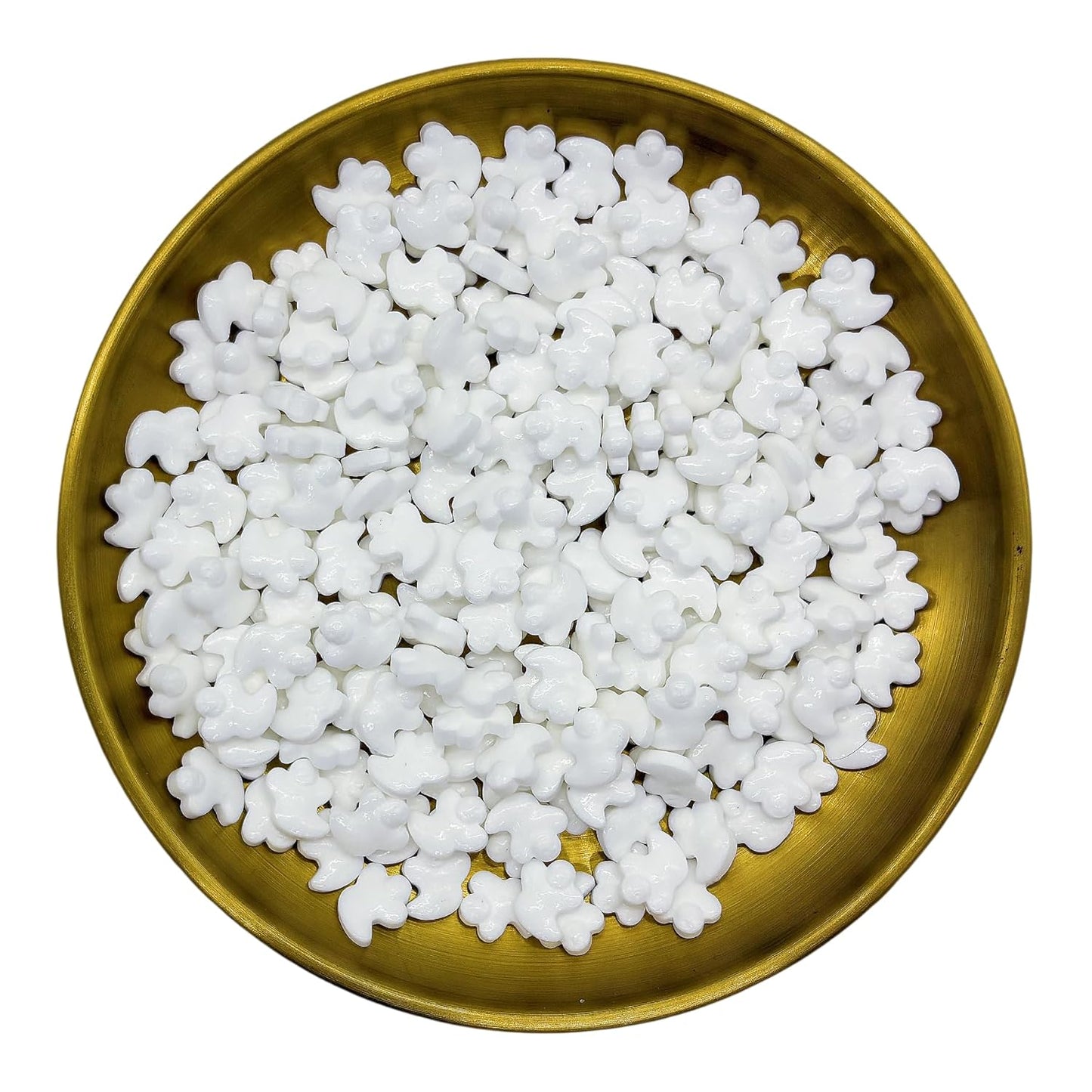 Dynastang Ghosts Sprinkles Halloween Edible Ghost Cake Decoration Cupcake Toppers Cookie Decorating Perfect for Cakes, Cupcakes, Desserts Toppings 3OZ