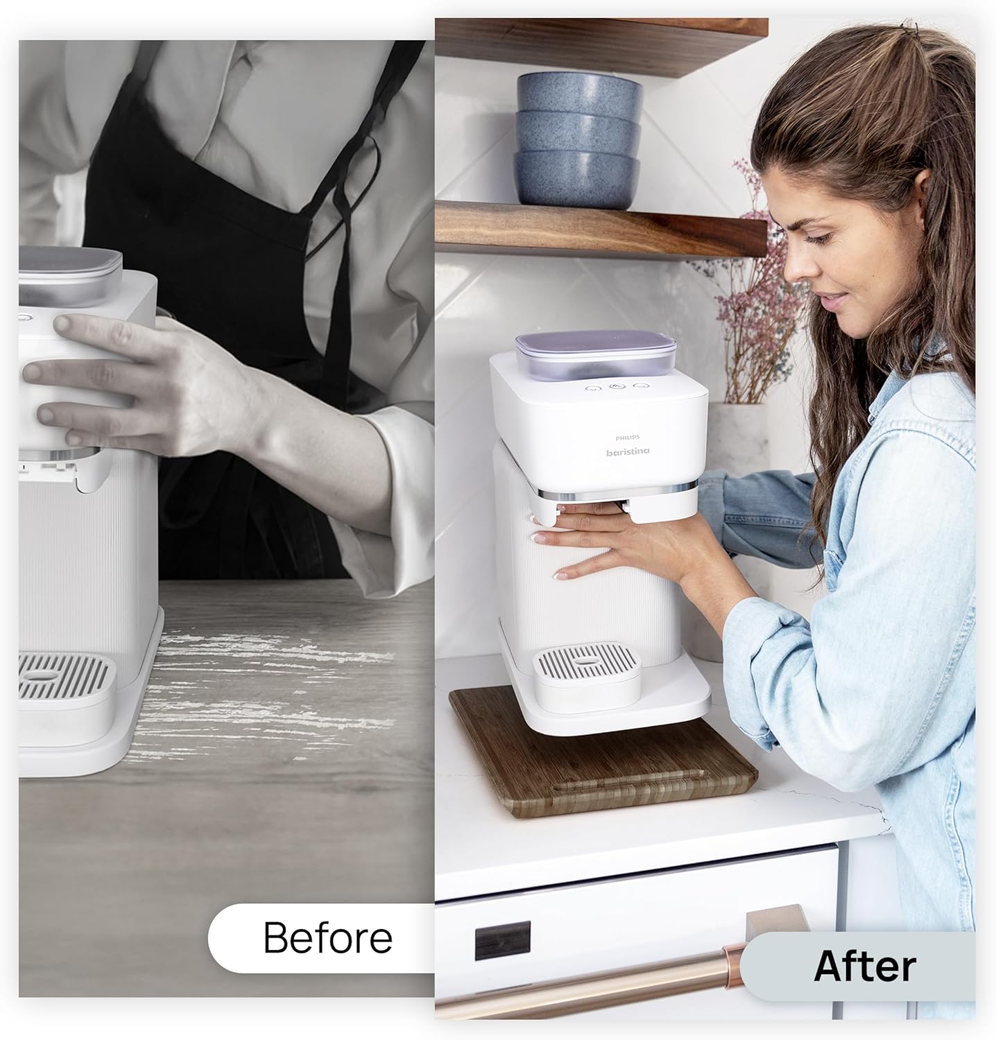 Ibyx Elegant Sliding Tray for Your Coffee Maker & Heavy Kitchen Appliances - Sturdy, Slides Easily from Under The Cabinet (Brown, 7.5βW x 14.5βD)