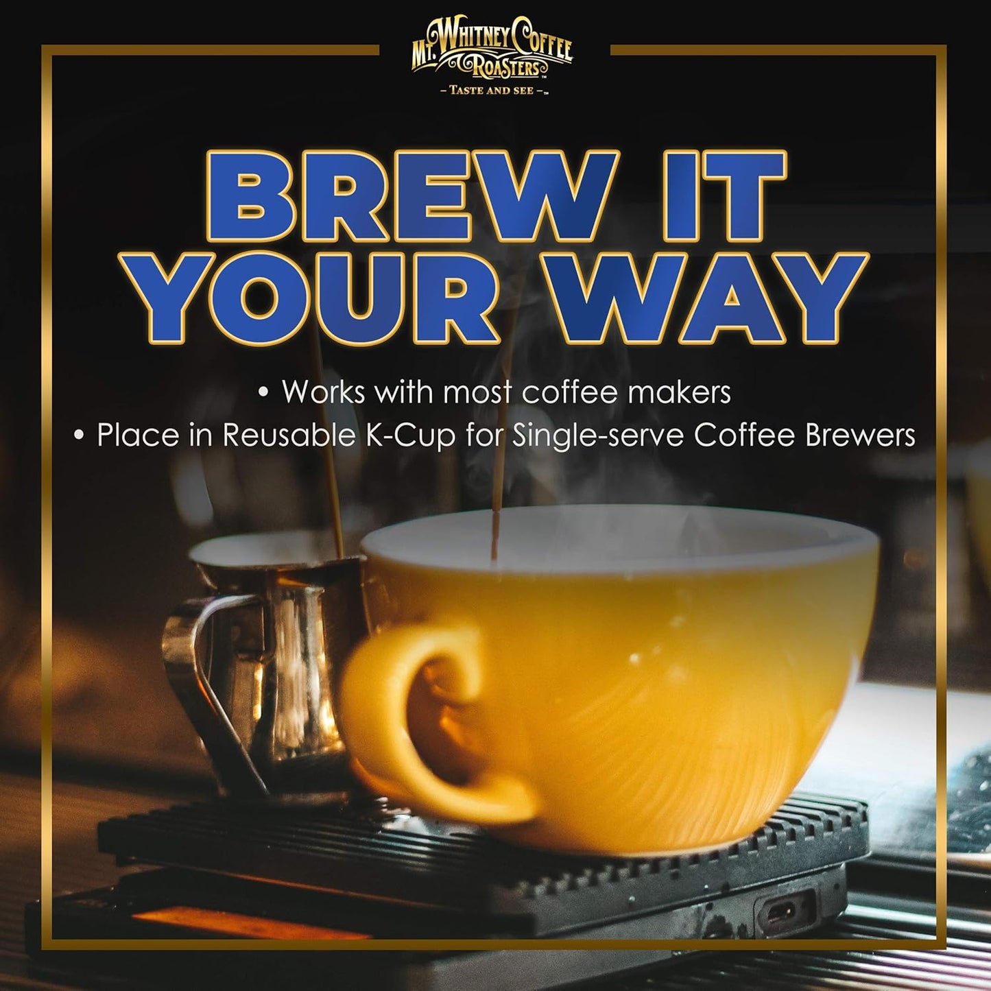 Mt. Whitney Organic Gayo Mountain Sumatra, Medium Dark Roast, Low Acid Coffee (Ground, 5 Lb)