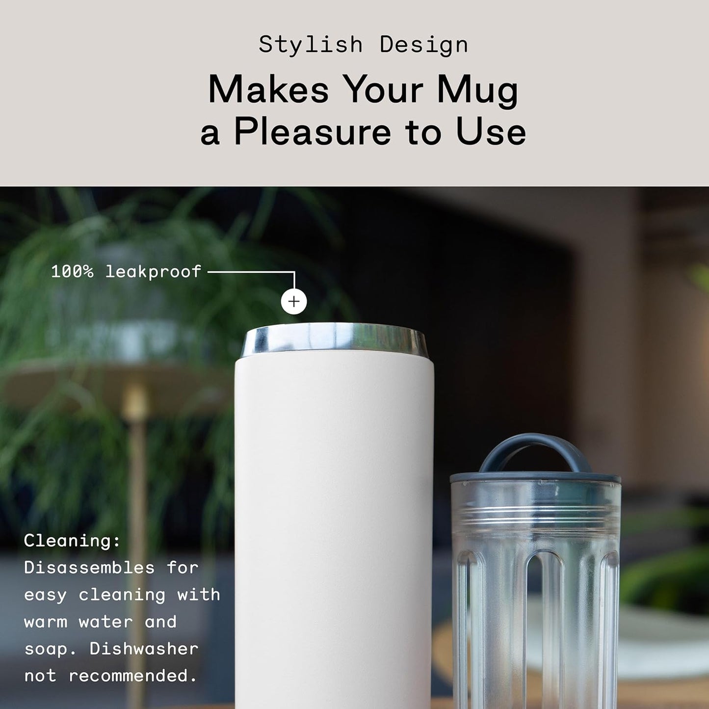 Firebelly Tea, Travel Tea Infuser Mug with Strainer, Insulated Tumbler for Loose Leaf Tea or Coffee, Leakproof Bottle for Hot or Iced Drinks, Stainless Steel Thermos with Lid, Mer