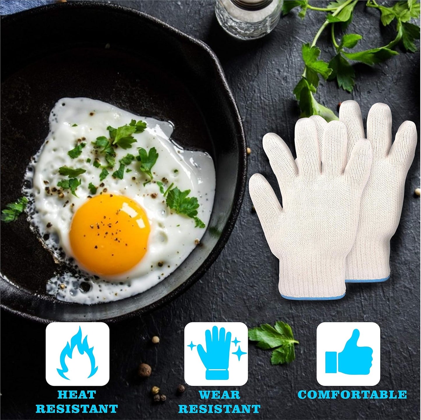 Heat Resistant Oven Glove Hot Surface Handler (Set of 2)