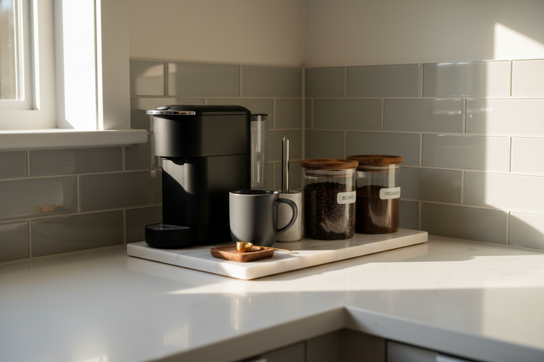 Countertop Coffee Station Ideas for Small Spaces