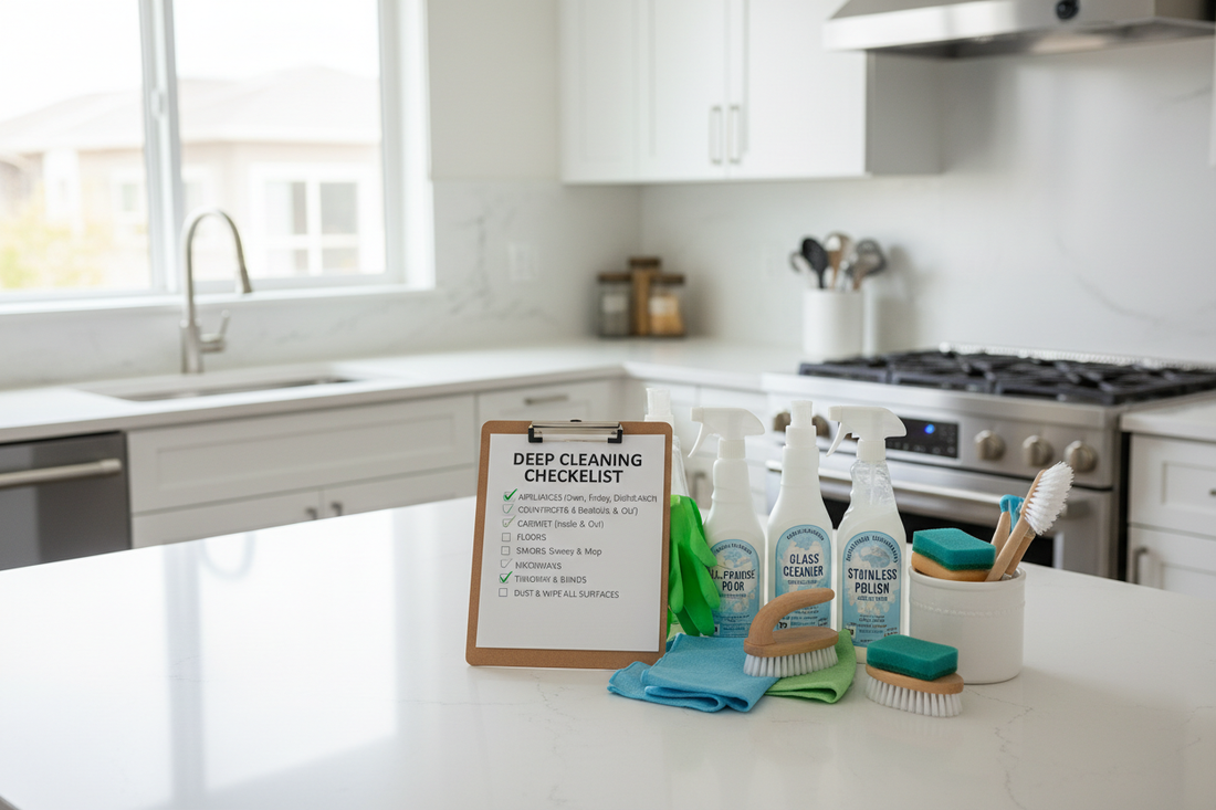 Kitchen Deep Cleaning Checklist You’ll Actually Finish
