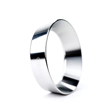 Crema Coffee Products 54mm Dosing Funnel|Compatible with 54mm Breville Portafilter,DualBoiler and OracleEspressoMachines|PreventsSpillage&Waste|DurableStainlessSteel|EasyFit for Clean,ConsistentDosing