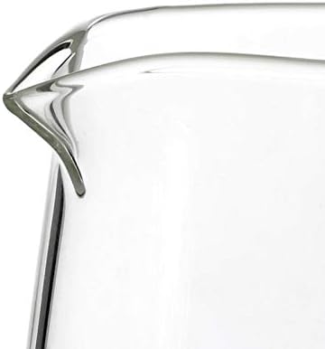 Viva Classic Glass Creamer and Sugar Set - Coffee and Tea Serving Set - Cream Pitcher 9.5 oz / 280ml and Sugar Bowl 12 oz / 350 ml with Cork Lid and Metal Spoon, Milk and Sugar for Coffee Bar